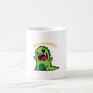 Funny Dinosaur Grooaagghh - Funny Little Dinosaur Coffee Mug