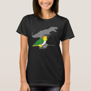 Funny Dinosaur Parrot, Birb memes, Black headed ca T-Shirt