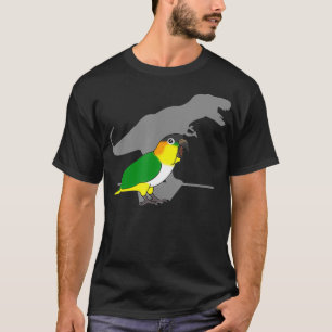 Funny Dinosaur Parrot Birb memes Black headed T-Shirt