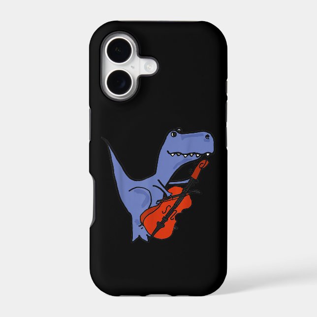 Funny Dinosaur Playing Cello (Back)