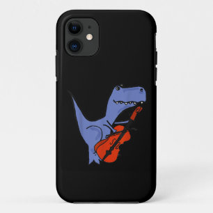 Funny Dinosaur Playing Cello iPhone 11 Case