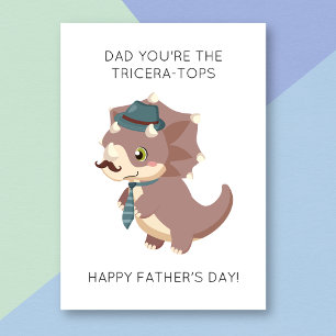 Funny Dinosaur Pun Father's Day Card