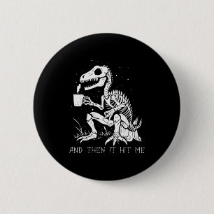 Funny Dinosaur Skeleton Costume Goth Men Women Hal 6 Cm Round Badge