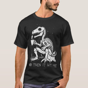 Funny Dinosaur Skeleton Costume Goth Men Women Hal T-Shirt