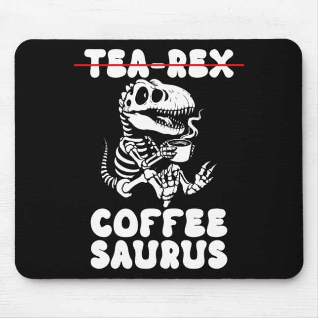 Funny Dinosaur Skeleton Costume Goth Tea-Rex Mouse Pad (Front)