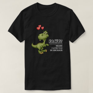Funny Dinosaur Valentine's Day Gift T-Shirts