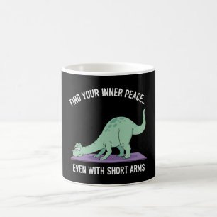 Funny Dinosaur Yoga: Find Your Inner Peace With Coffee Mug