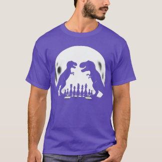 Funny DinosaurRe Chess Player Board Game Chess fun T-Shirt