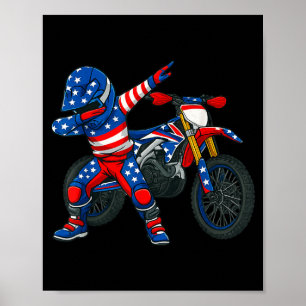 Funny Dirt Bike Art Rider Motocross Motorcycle Dir Poster