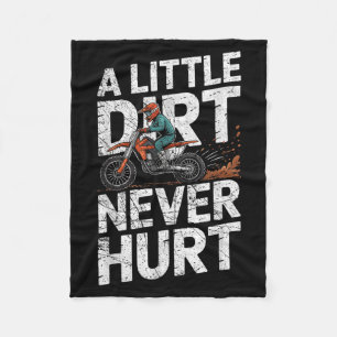 Funny Dirt Bike Tee For Boys Men Motorcycle Motocr Fleece Blanket