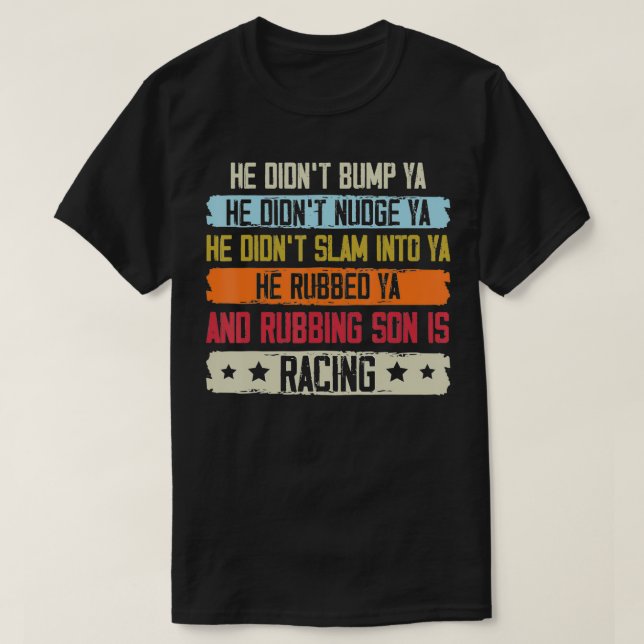 Funny Dirt Track Racing Sprint Car Speedway Racer T-Shirt (Design Front)