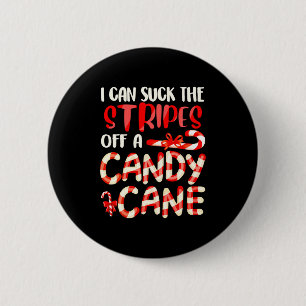 Funny Dirty Candy Cane Christmas Hilarious Santa H 6 Cm Round Badge