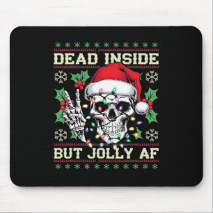 Funny Dirty Christmas Ugly Sweater Mouse Pad