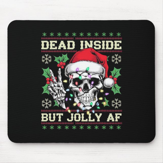 Funny Dirty Christmas Ugly Sweater  Mouse Pad (Front)