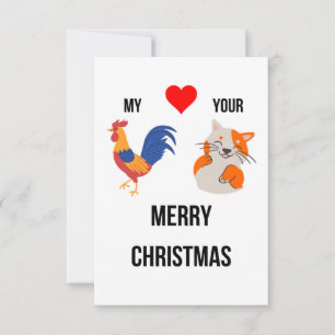 Funny dirty merry Christmas card for her