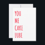 Funny Dirty Naughty Birthday Card<br><div class="desc">If you are looking for funny birthday gift ideas, you will surely love this funny birthday card with naughty quote. This birthday card can be a perfect gift for him, for boys, for men, for fiancé, for boyfriend, for husband, for wife, for spouse, for her, for girls, for women, for...</div>