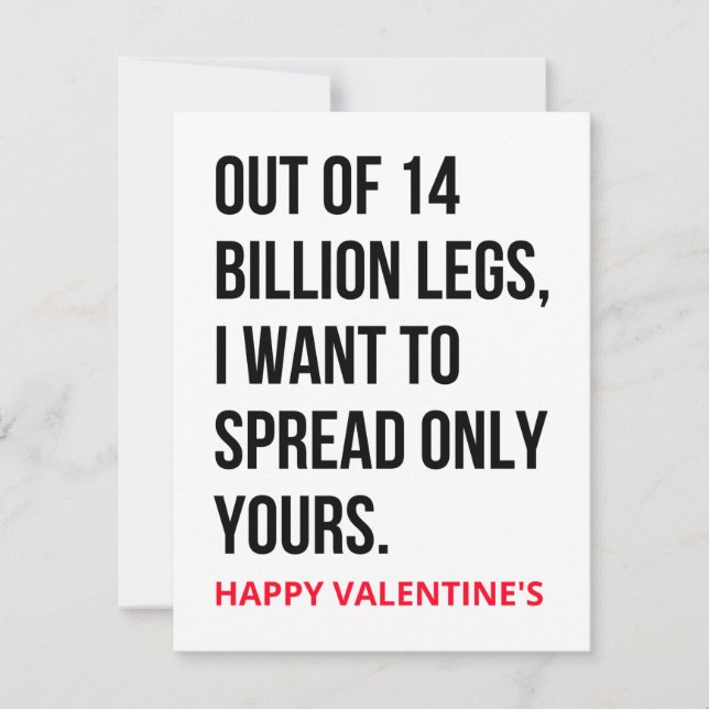 Funny Dirty Naughty Valentines Day Card & Gifts  (Front)