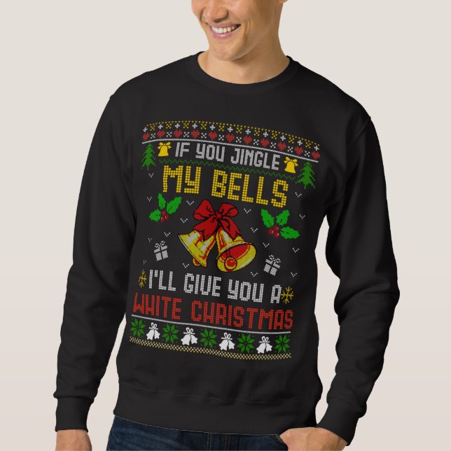 Funny Dirty Ugly Christmas Sweater Santa (Front)