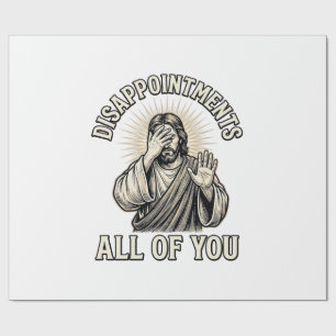 Funny Disappointments All of You Vintage Engraving Wrapping Paper