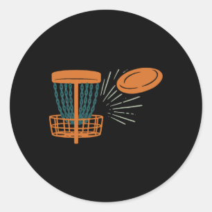 Funny Disc Golf _1 Classic Round Sticker