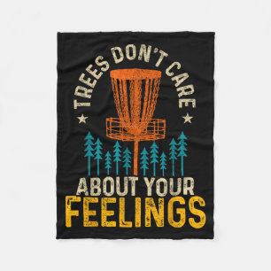 Funny Disc Golf Apparel Co. Disc Golf Trees Don't Fleece Blanket