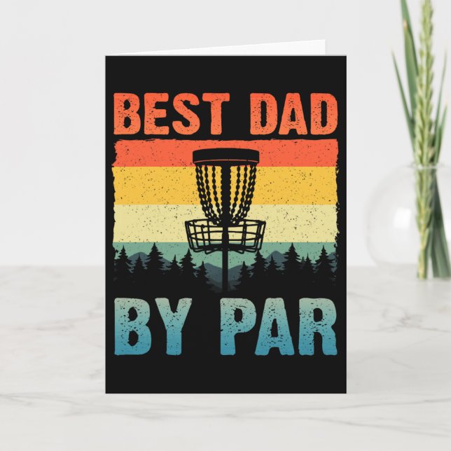 Funny Disc Golf Art For Men Dad Disc Golf Player D Card (Front)
