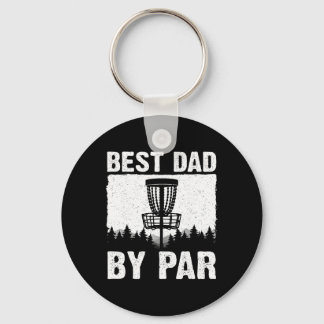 Funny Disc Golf Art For Men Dad Disc Golf Player D Key Ring