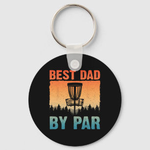 Funny Disc Golf Art For Men Dad Disc Golf Player D Key Ring