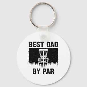Funny Disc Golf Art For Men Dad Disc Golf Player D Key Ring