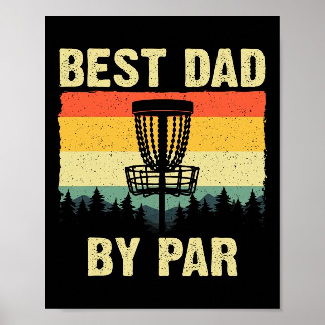 Funny Disc Golf Art For Men Dad Disc Golf Player D Poster (Front)