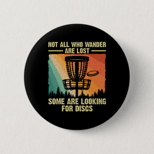 Funny Disc Golf Art For Men Women Disc Golfer Play 6 Cm Round Badge