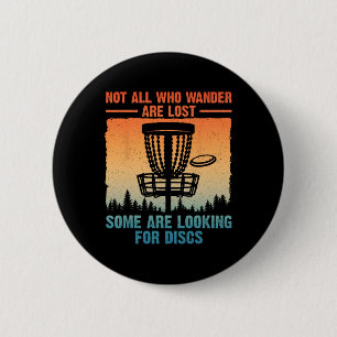 Funny Disc Golf Art For Men Women Disc Golfer Play 6 Cm Round Badge