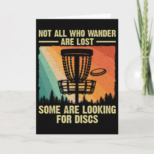 Funny Disc Golf Art For Men Women Disc Golfer Play Card