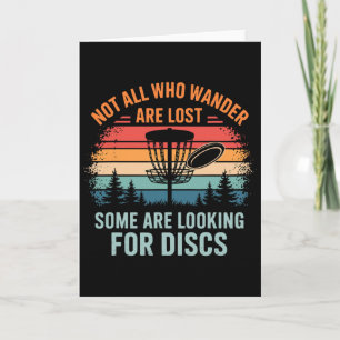 Funny Disc Golf Art For Men Women Disc Golfer Play Card