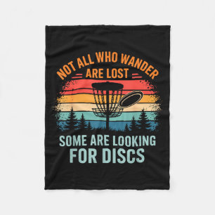 Funny Disc Golf Art For Men Women Disc Golfer Play Fleece Blanket