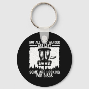 Funny Disc Golf Art For Men Women Disc Golfer Play Key Ring