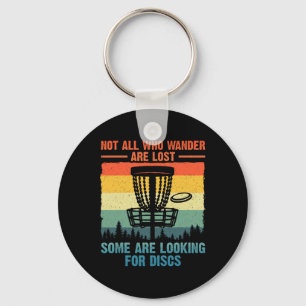 Funny Disc Golf Art For Men Women Disc Golfer Play Key Ring