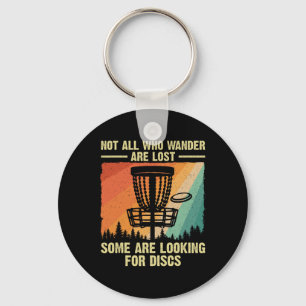 Funny Disc Golf Art For Men Women Disc Golfer Play Key Ring