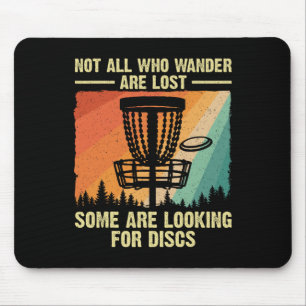 Funny Disc Golf Art For Men Women Disc Golfer Play Mouse Pad