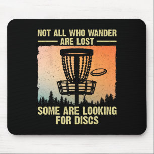 Funny Disc Golf Art For Men Women Disc Golfer Play Mouse Pad