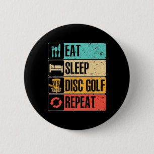 Funny Disc Golf Art For Men Women Golf Player Disc 6 Cm Round Badge