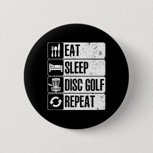 Funny Disc Golf Art For Men Women Golf Player Disc 6 Cm Round Badge