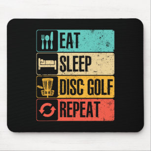 Funny Disc Golf Art For Men Women Golf Player Disc Mouse Pad