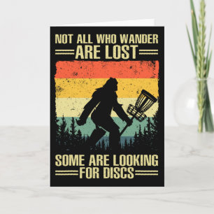 Funny Disc Golf Art For Men Women Kids Disc Golf P Card