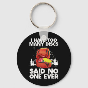 Funny Disc Golf Art For Men Women Kids Disc Golf P Key Ring