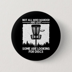 Funny Disc Golf Art For Men Women Kids Disc Golfer 6 Cm Round Badge