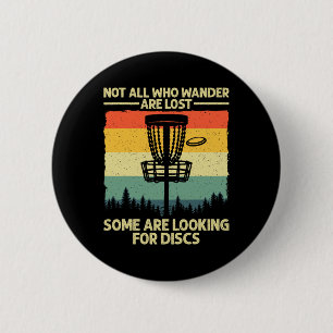 Funny Disc Golf Art For Men Women Kids Disc Golfer 6 Cm Round Badge