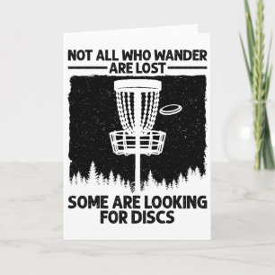 Funny Disc Golf Art For Men Women Kids Disc Golfer Card