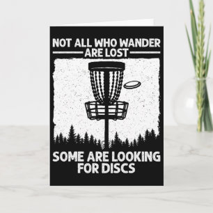 Funny Disc Golf Art For Men Women Kids Disc Golfer Card
