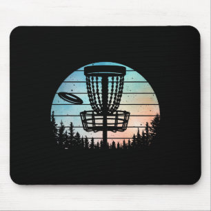 Funny Disc Golf Art For Men Women Kids Disc Golfer Mouse Pad